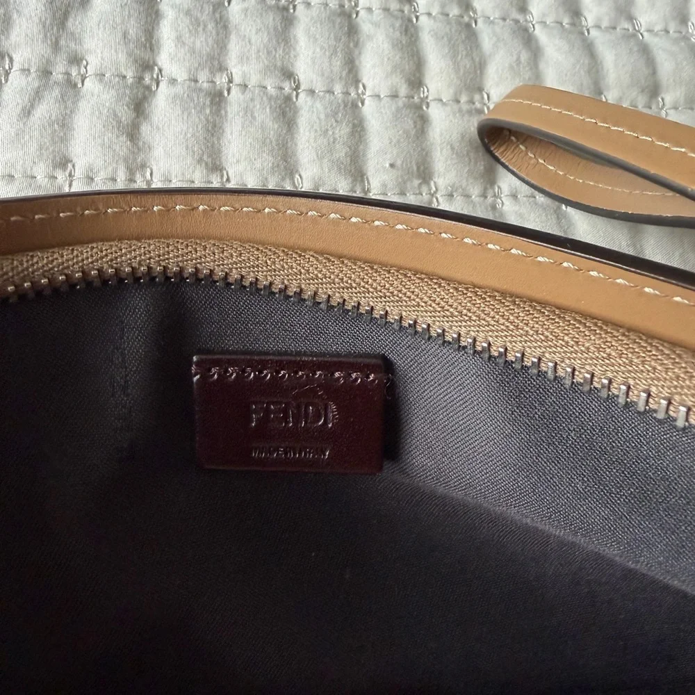 Fendi Men's Tan and Black Laptop Bag